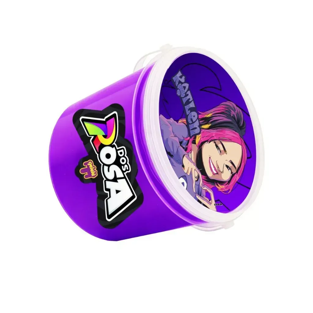 Geleca Gelelé Big Slime Dos Rosa - Pote 1,5kg - Violeta (katlen)