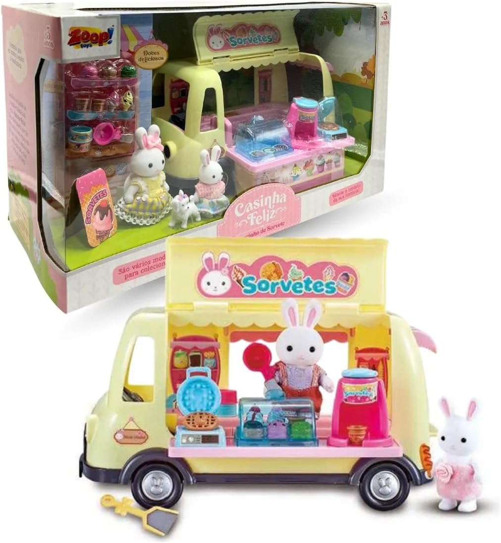 Casinha Feliz - Carrinho de Sorvete Zp01348- Zoop Toys