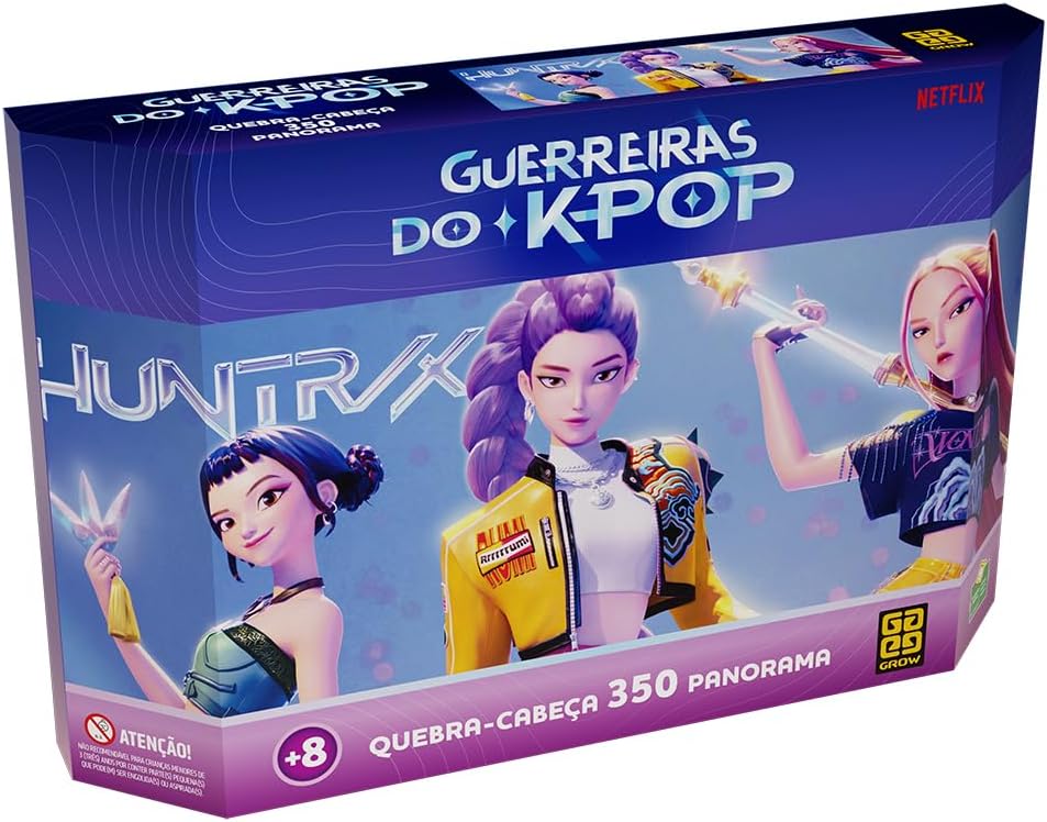 Quebra-Cabeça 350 Peças - Panorama Guerreiras do K-Pop - Grow