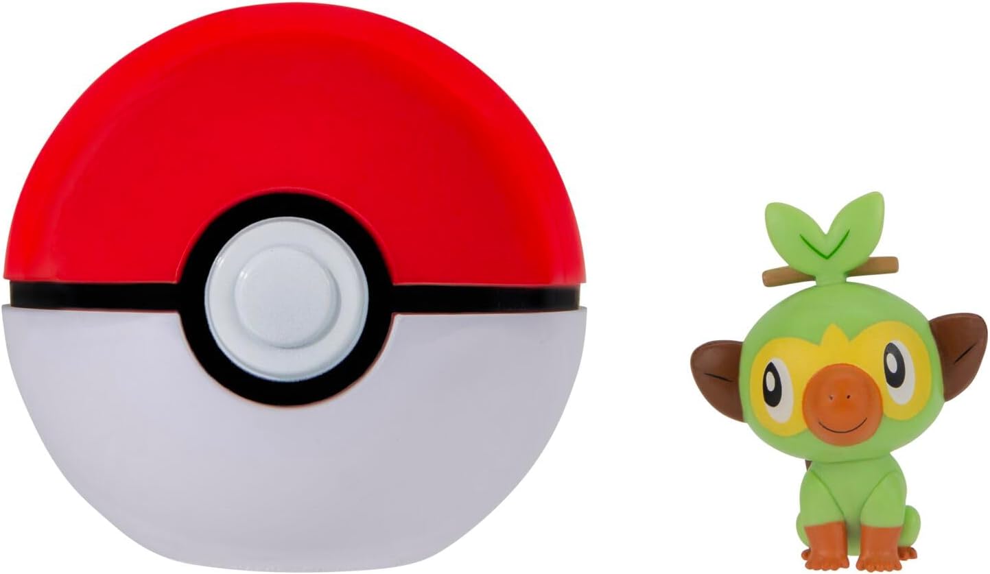 Pokemon - Clipe Pokebola - Grookey + Pokebola - Sunny