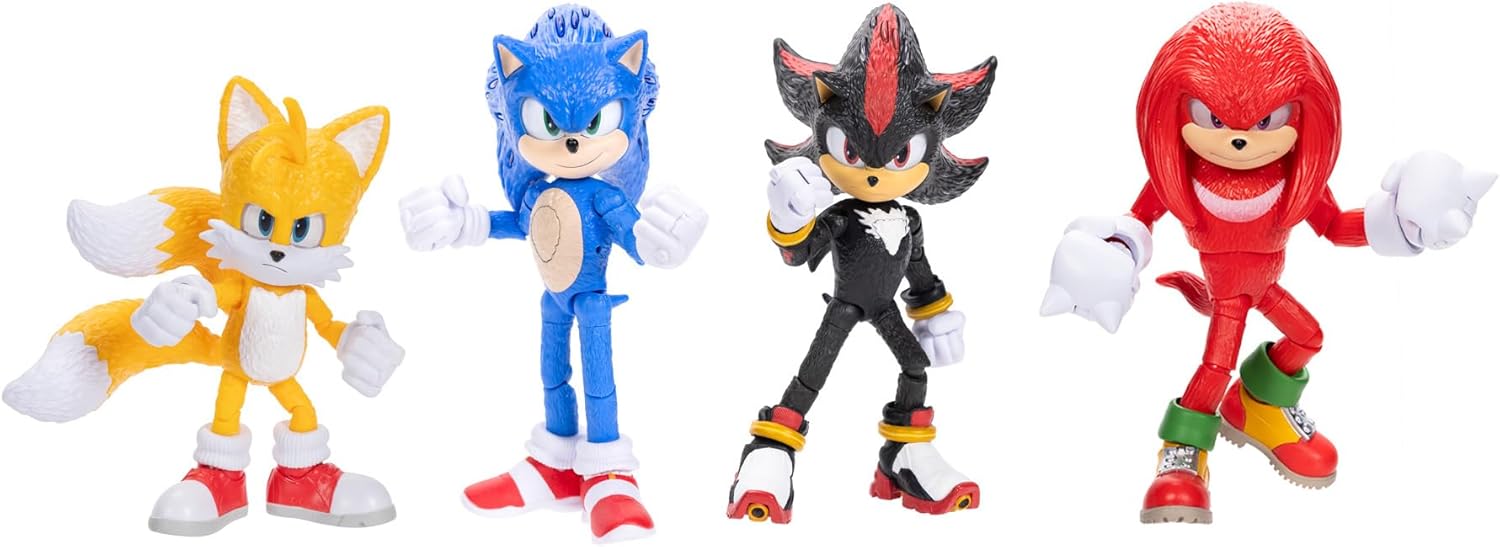 Sonic 3 - Pack com 4 Bonecos 12,5cm - Sunny