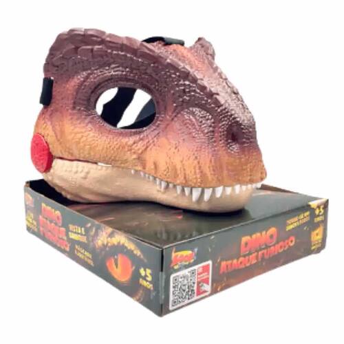 Máscara Dino Ataque Furioso com Rugido - Animal Mask Zp01064 - Zoop Toys