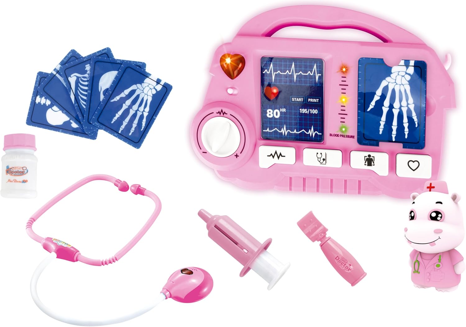 Kit Médico Raio X - Rosa - Fenix