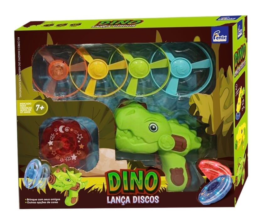 Dino Lança Discos Verde - Fenix