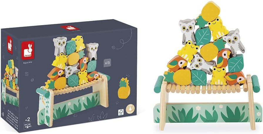 Jogo Empilha Animais - Tropical - Janod