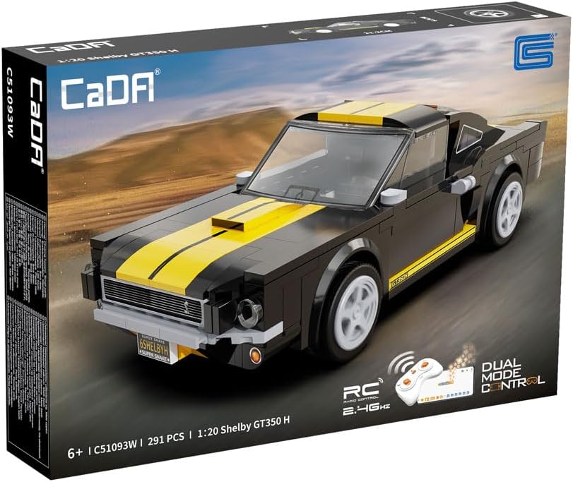 Blocos de Montar - Cada - Shelby Gt350 H 1:20 com Controle Remoto - 291 Peças - Fun