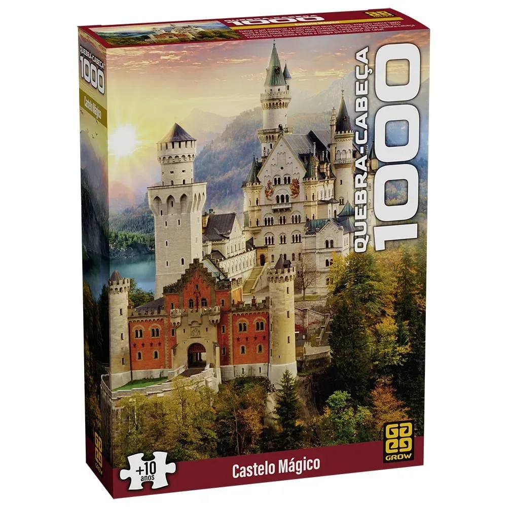 Quebra-Cabeça 1000 Peças - Castelo Mágico - Grow