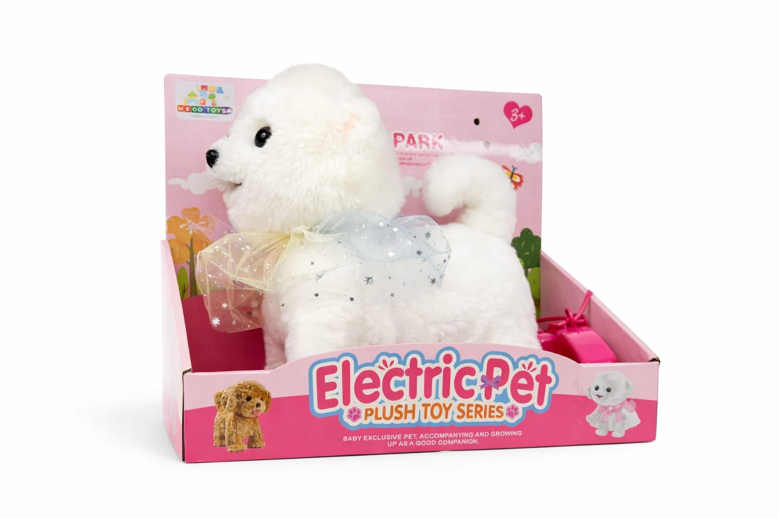 Cachorro Pelúcia Interativo Maltês Branco - Mega Toys