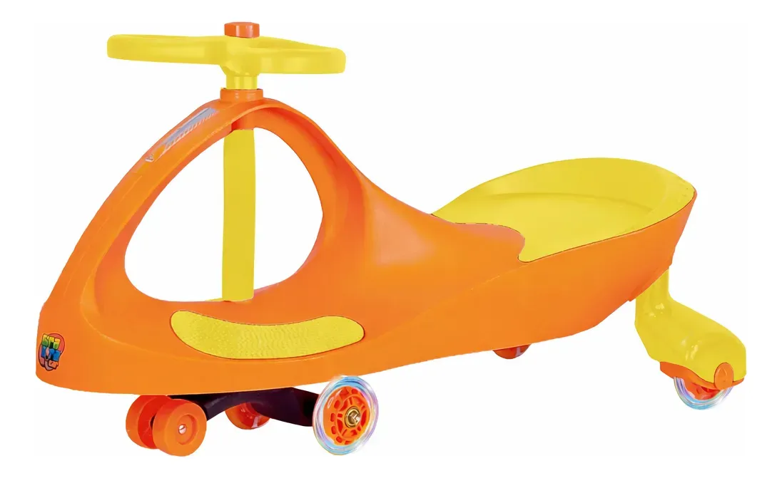Gira Gira Car Laranja com Luz