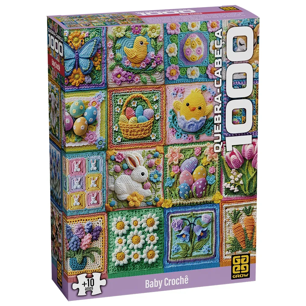 Quebra-Cabeça 1000 Peças - Baby Crochê - Grow