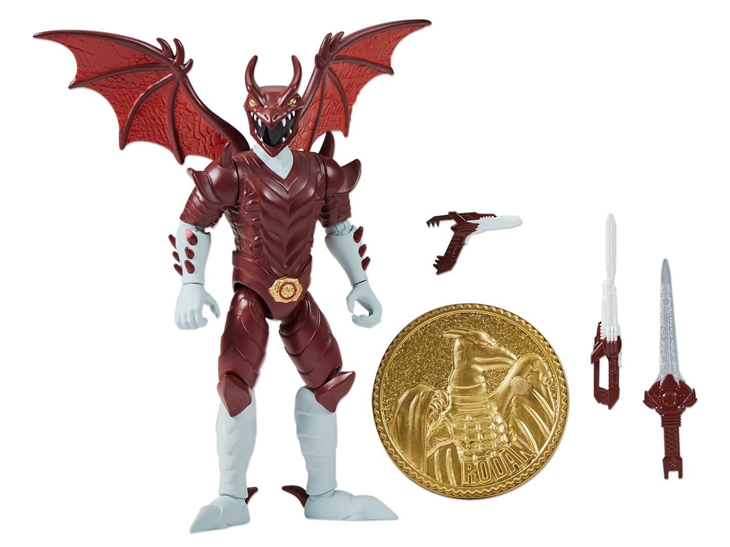 Power Rangers Kaiju - Boneco Red Rodan (vermelho) 15cm - Sunny