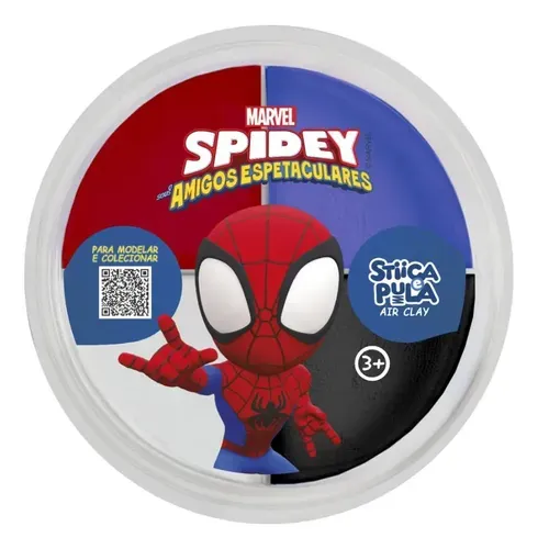 Massinha Stica e Pula Air Clay 20g - Spidey
