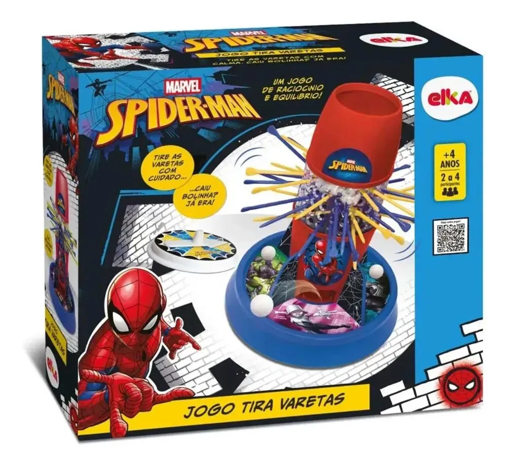 Jogo Homem Aranha - Tira Varetas - Elka
