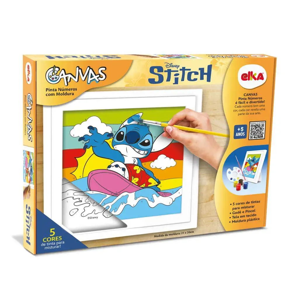 Canvas Pinta Números - Stitch - Elka