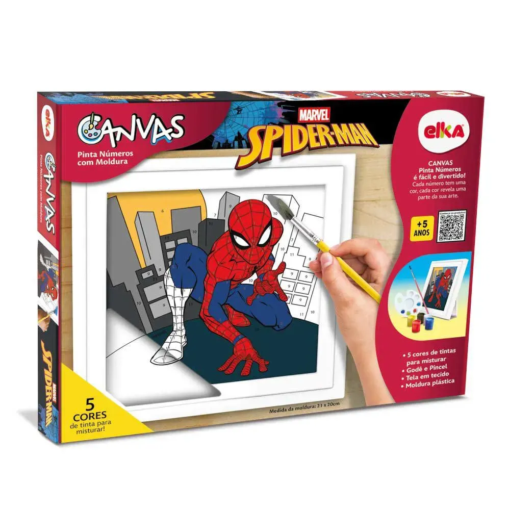 Canvas Pinta Números - Spiderman - Elka