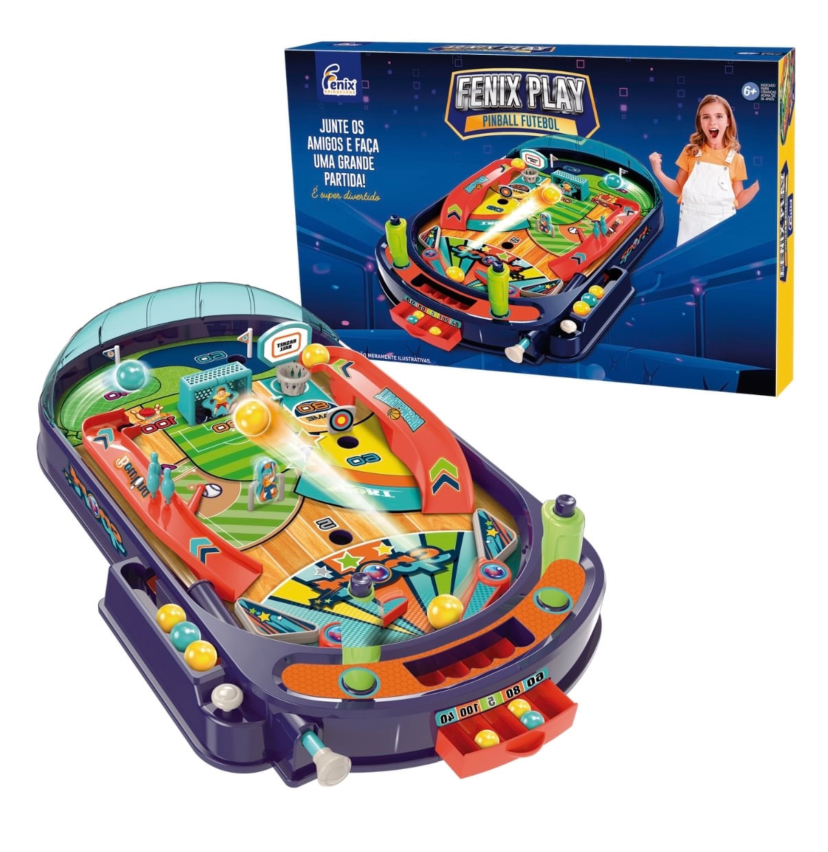 Jogo Pinball Futebol - Fenix Play