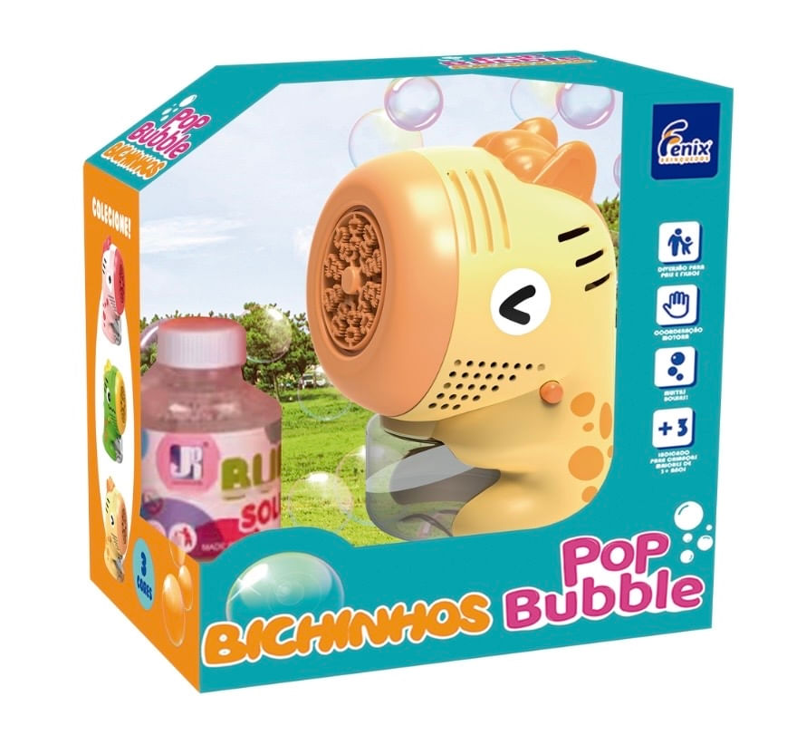Pop Bubble - Máquina de Bolhas Bichinhos - Fenix