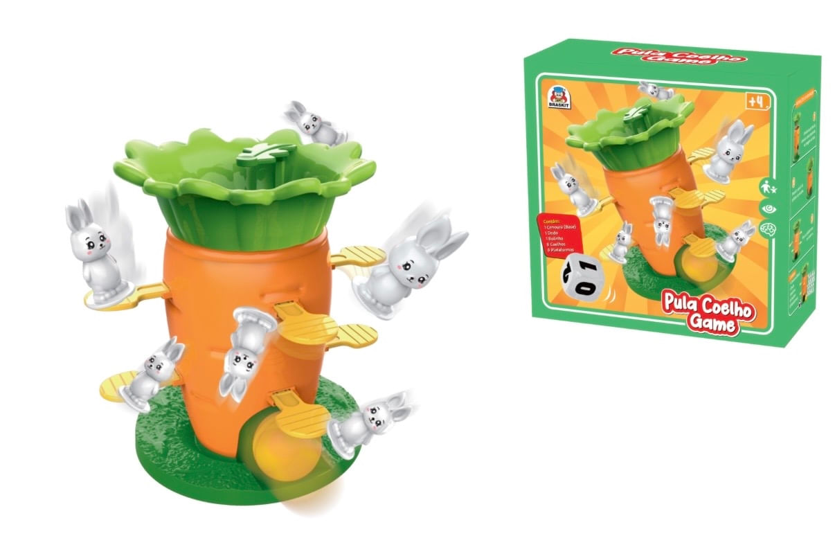 Jogo Pula Coelho Game - Braskit