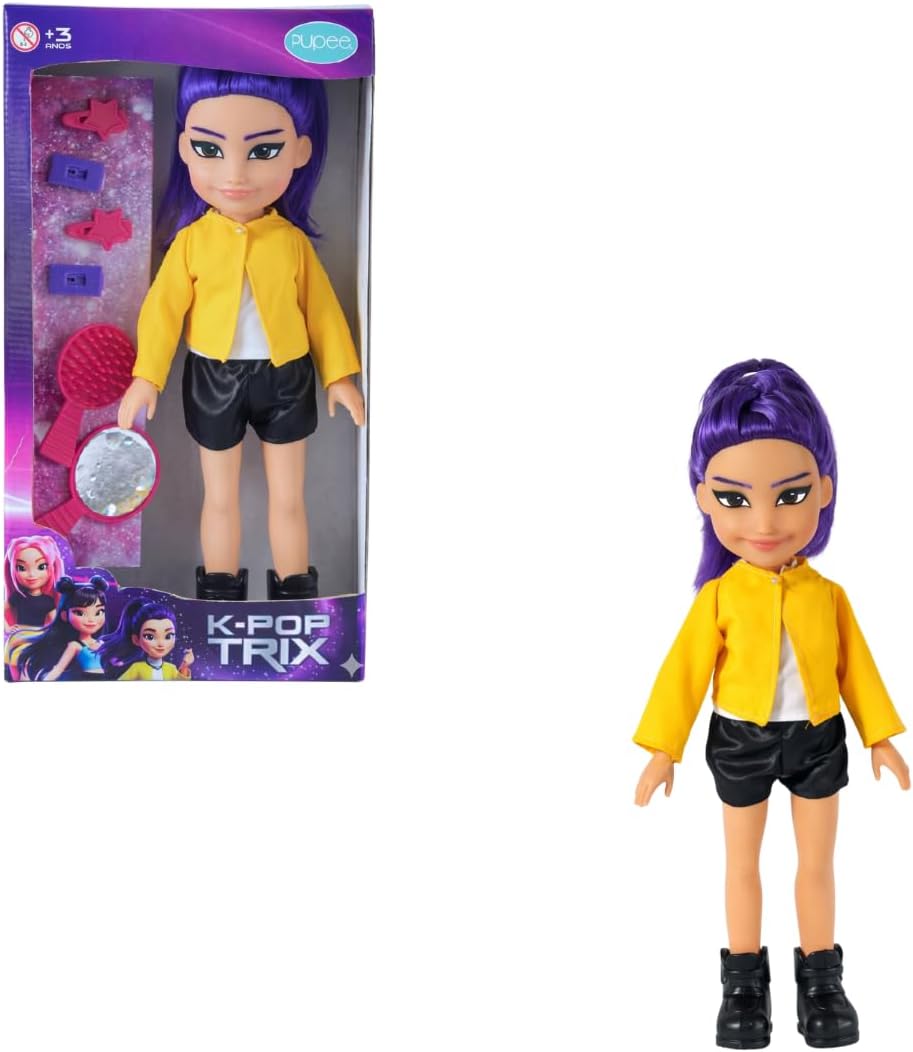 Boneca K-Pop Trix - Cabelo Roxo - Pupee