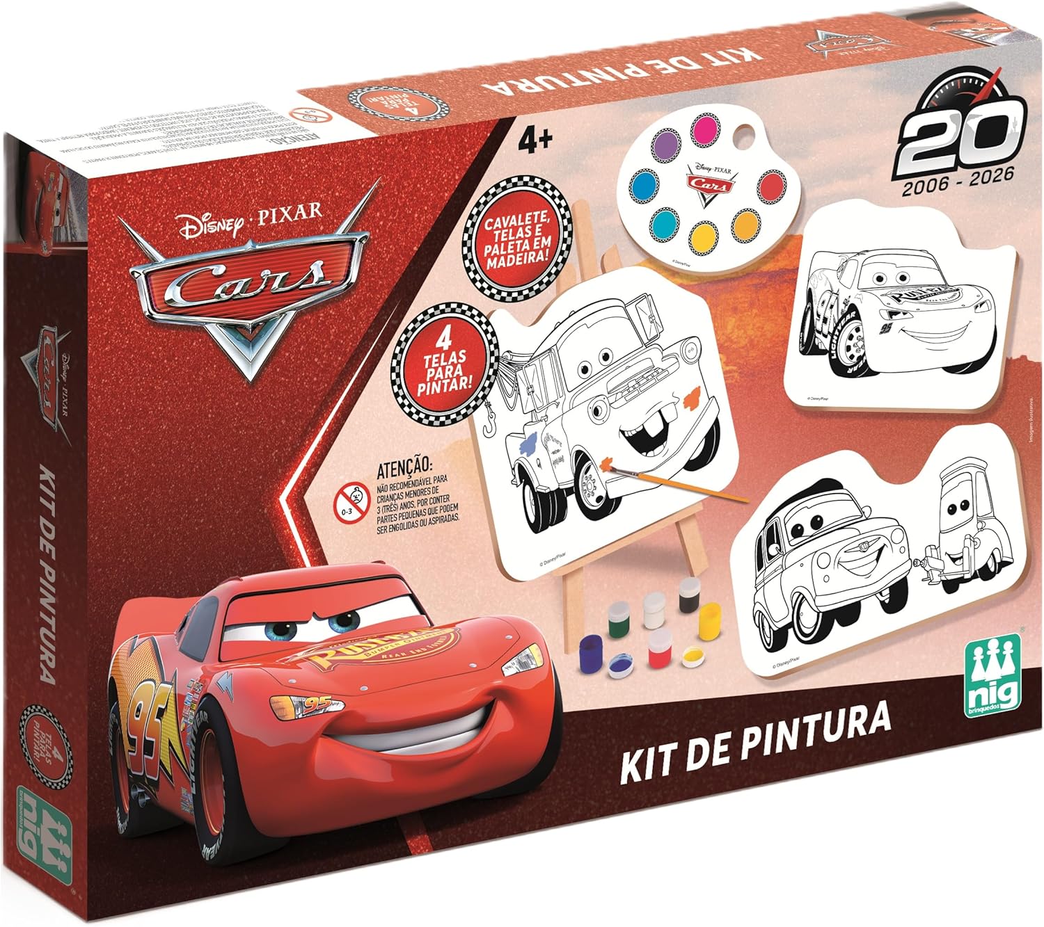 Carros Disney - Kit de Pintura - Nig
