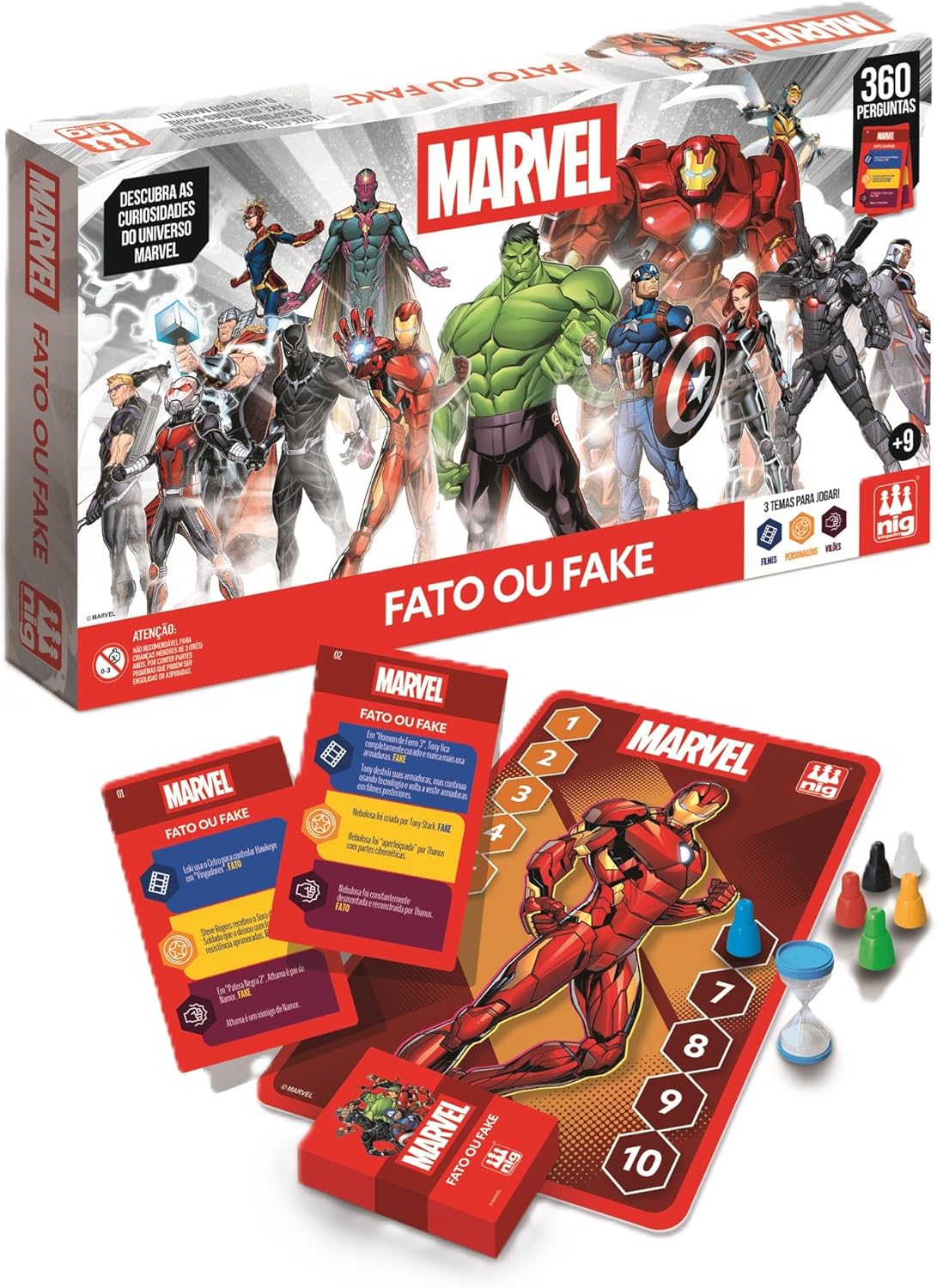 Jogo Fato ou Fake - Marvel - Nig