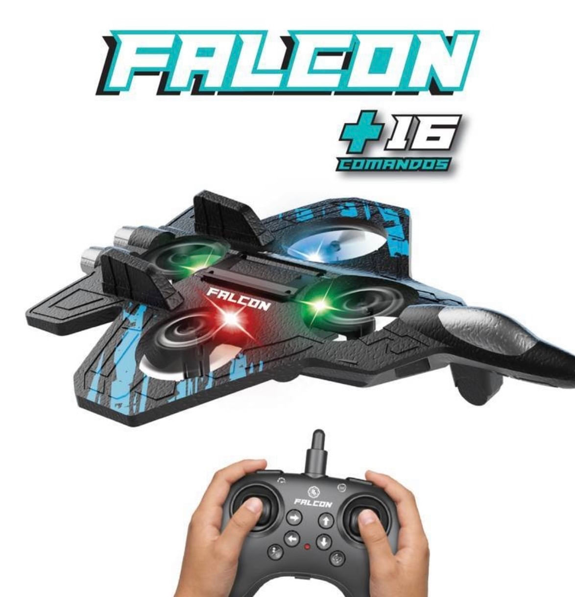 Avião Drone de Controle Remoto - Falcon - Polibrinq