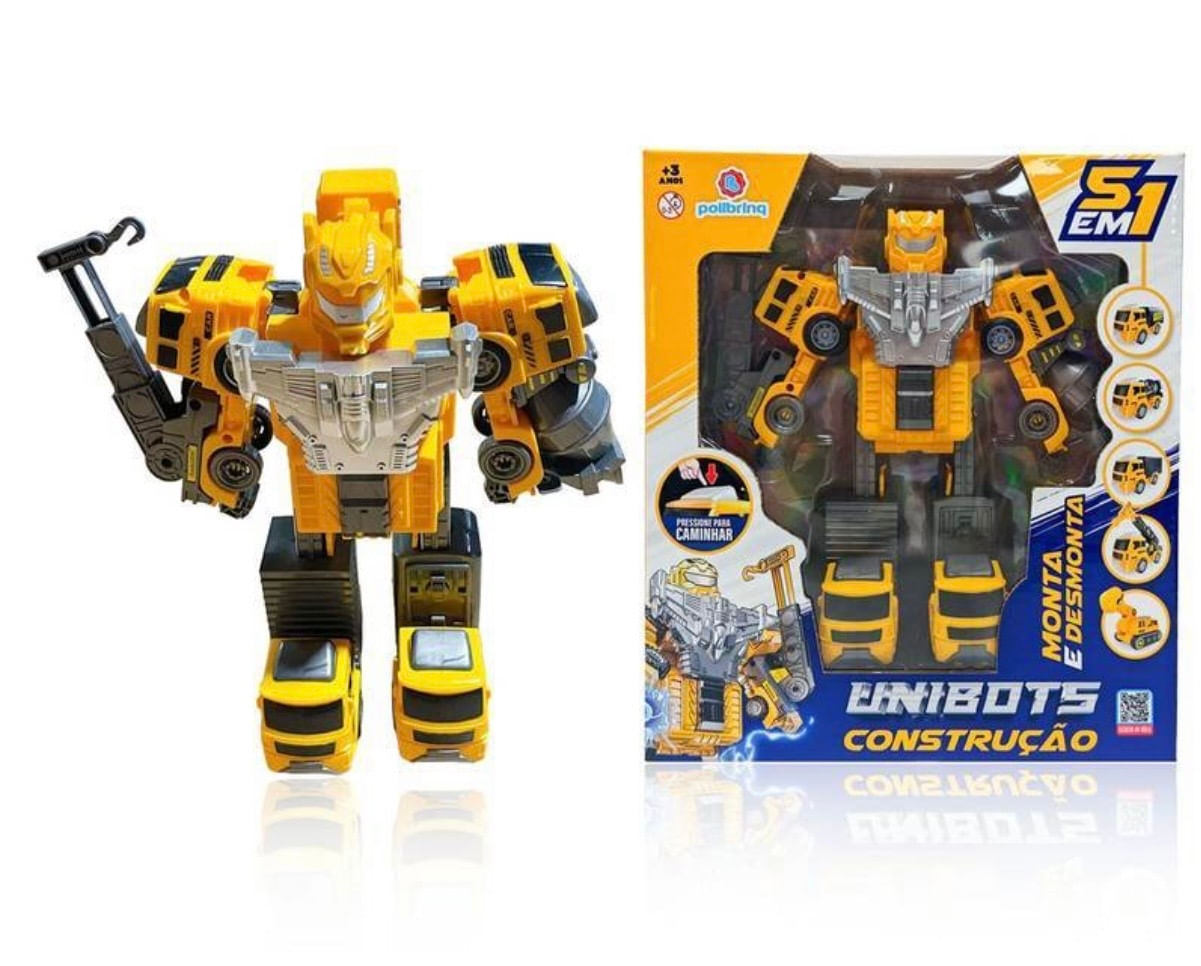 Unibots - Construção - Monta e Desmonta - Polibrinq