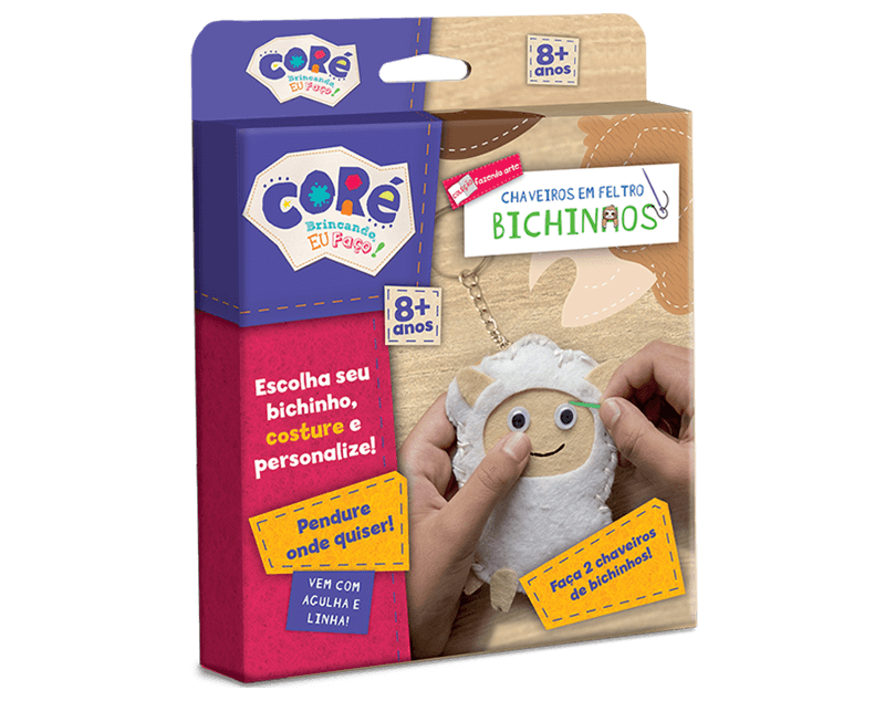 Fazendo Arte - Chaveiros em Feltro - Bichinhos - Toyster
