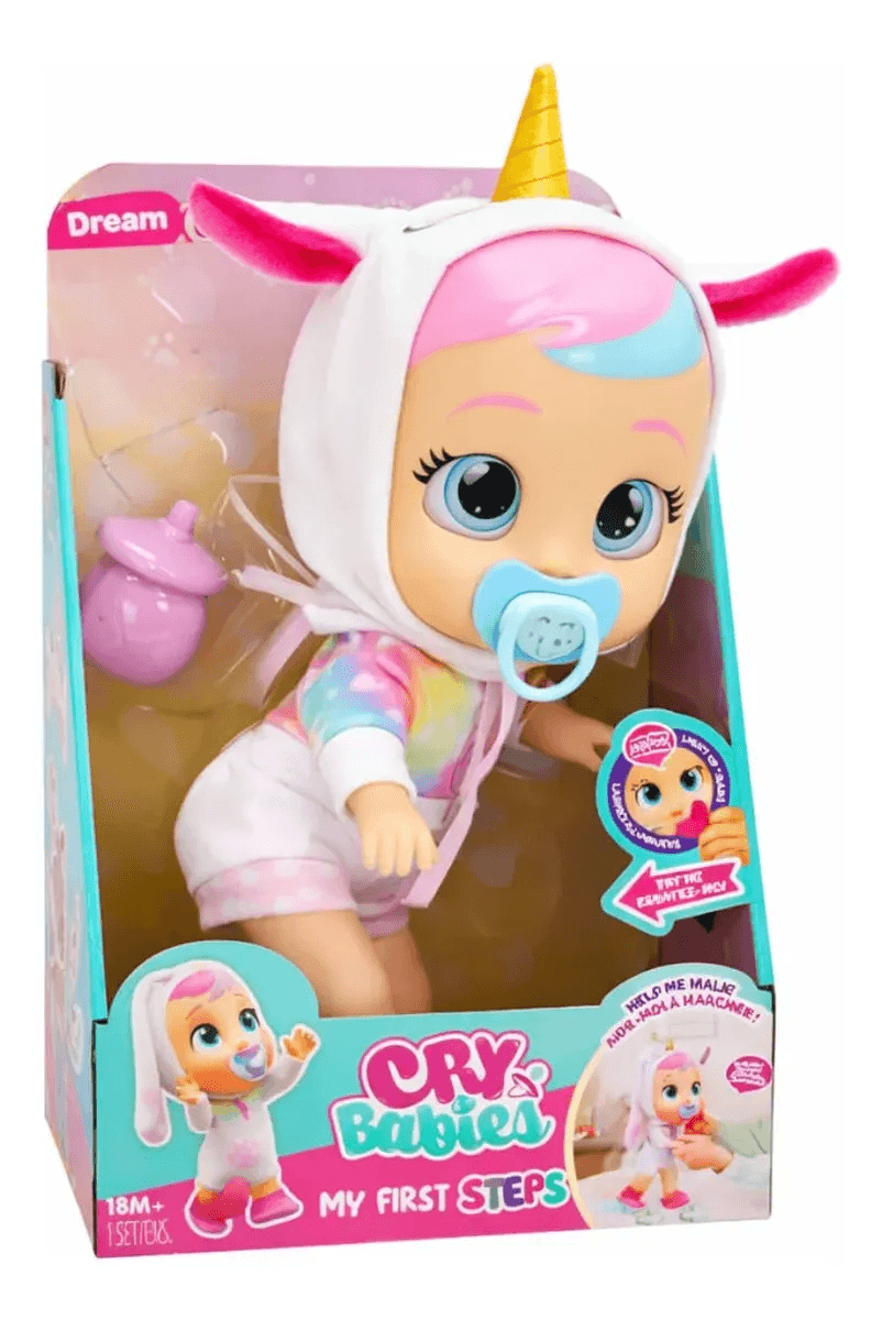 Boneca Cry Babies Meus Primeiros Passos - Dreamy - Multikids