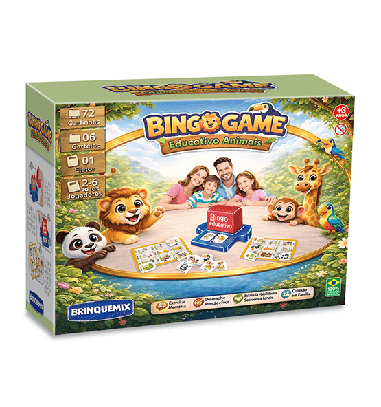 Jogo Bingo Game - Animais - Brinquemix