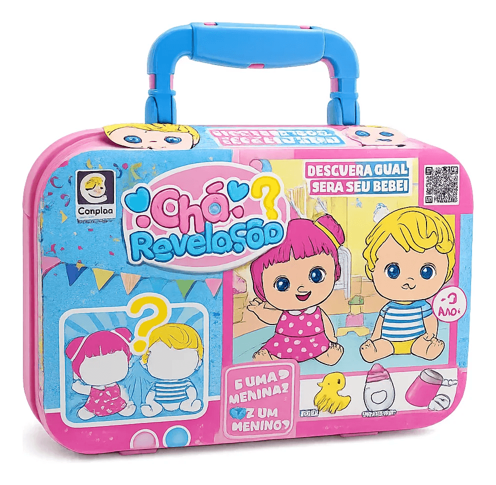 Boneca Chá Revelação Na Maleta - Cotiplás