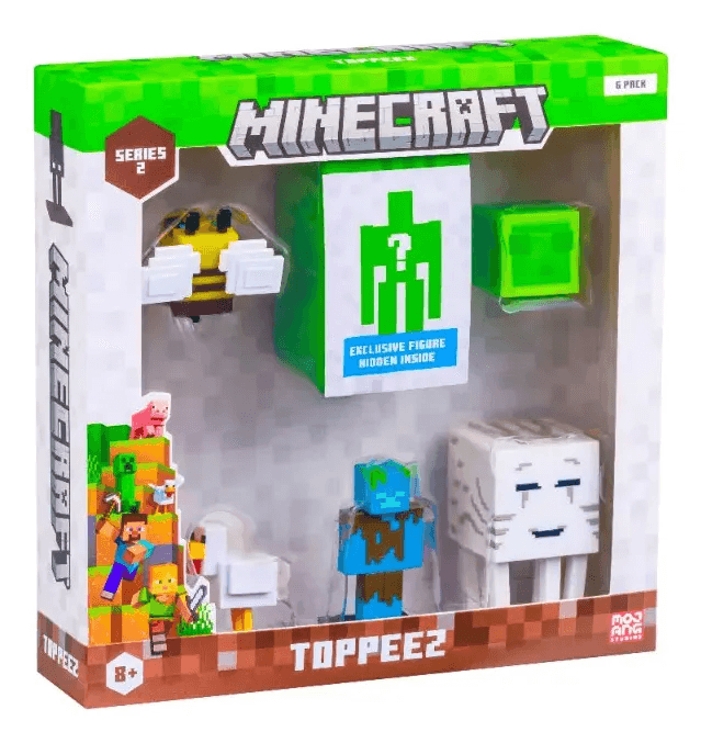 Minecraft - Pack com 6 Figuras - Série 2 - Modelo 1 - Multikids