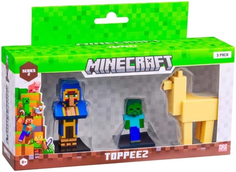 Minecraft - Pack com 3 Figuras - Série 2 - Multikids