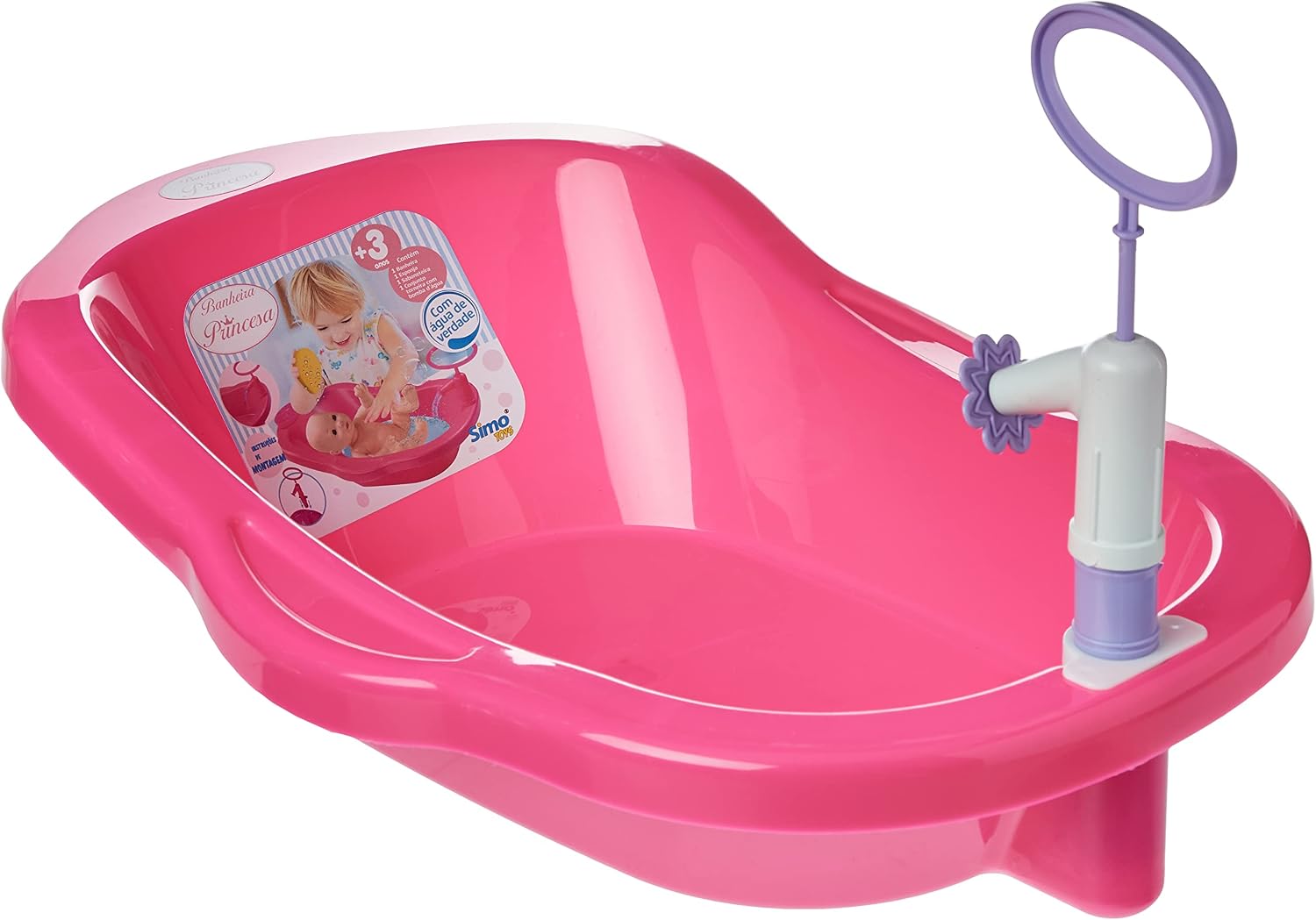 Banheira Princesa para Boneca - Simotoys