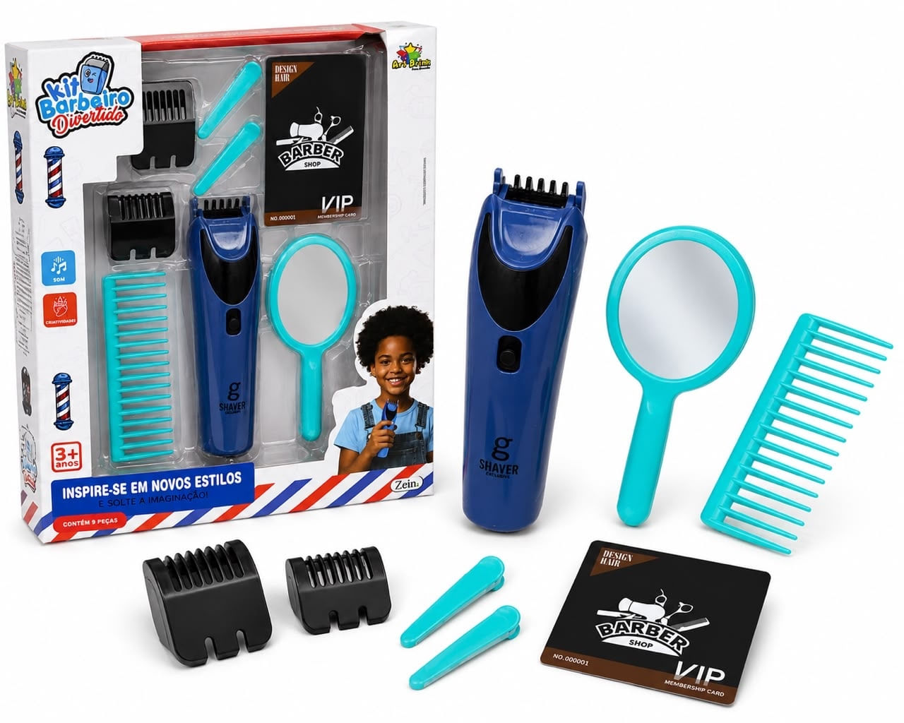 Kit Barbeiro Divertido - Art Brink