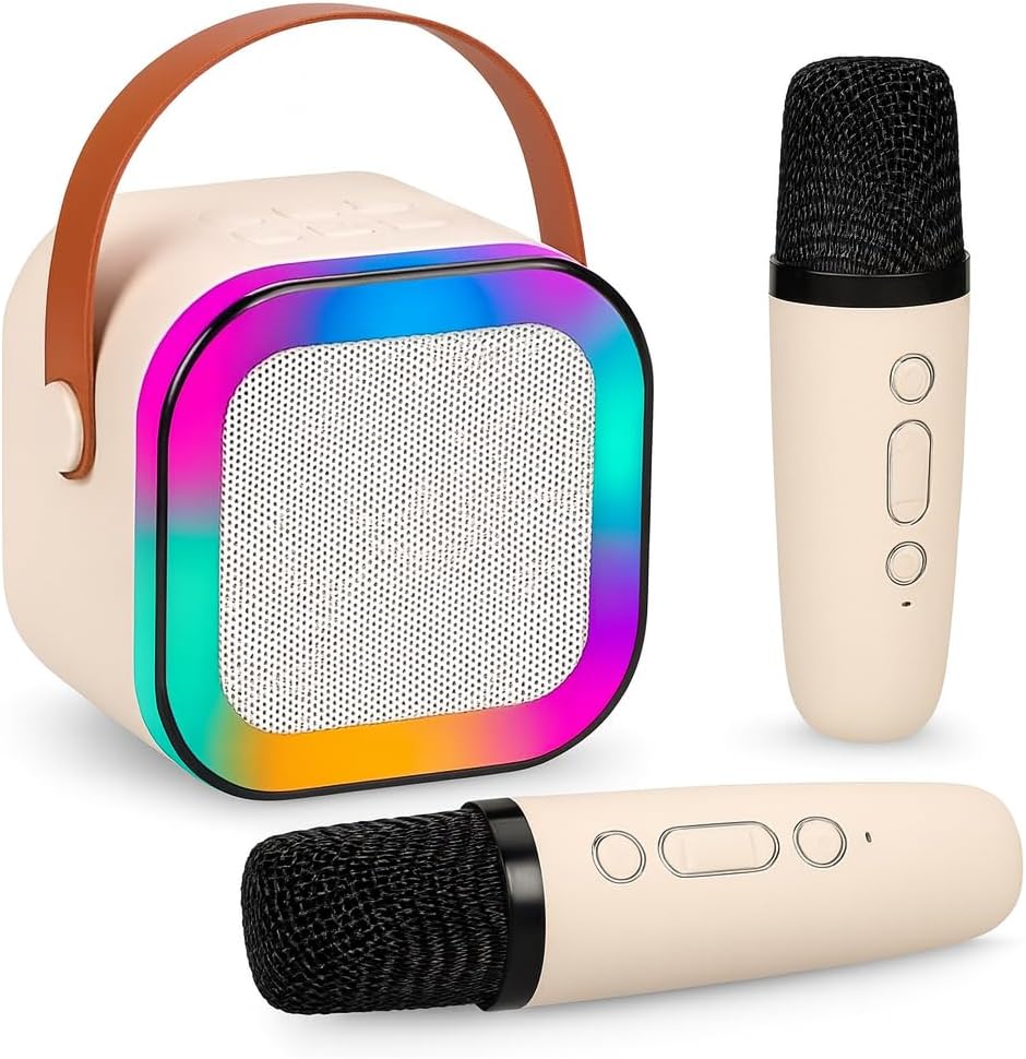Karaokê com 2 Microfones - Branco - Art Brink
