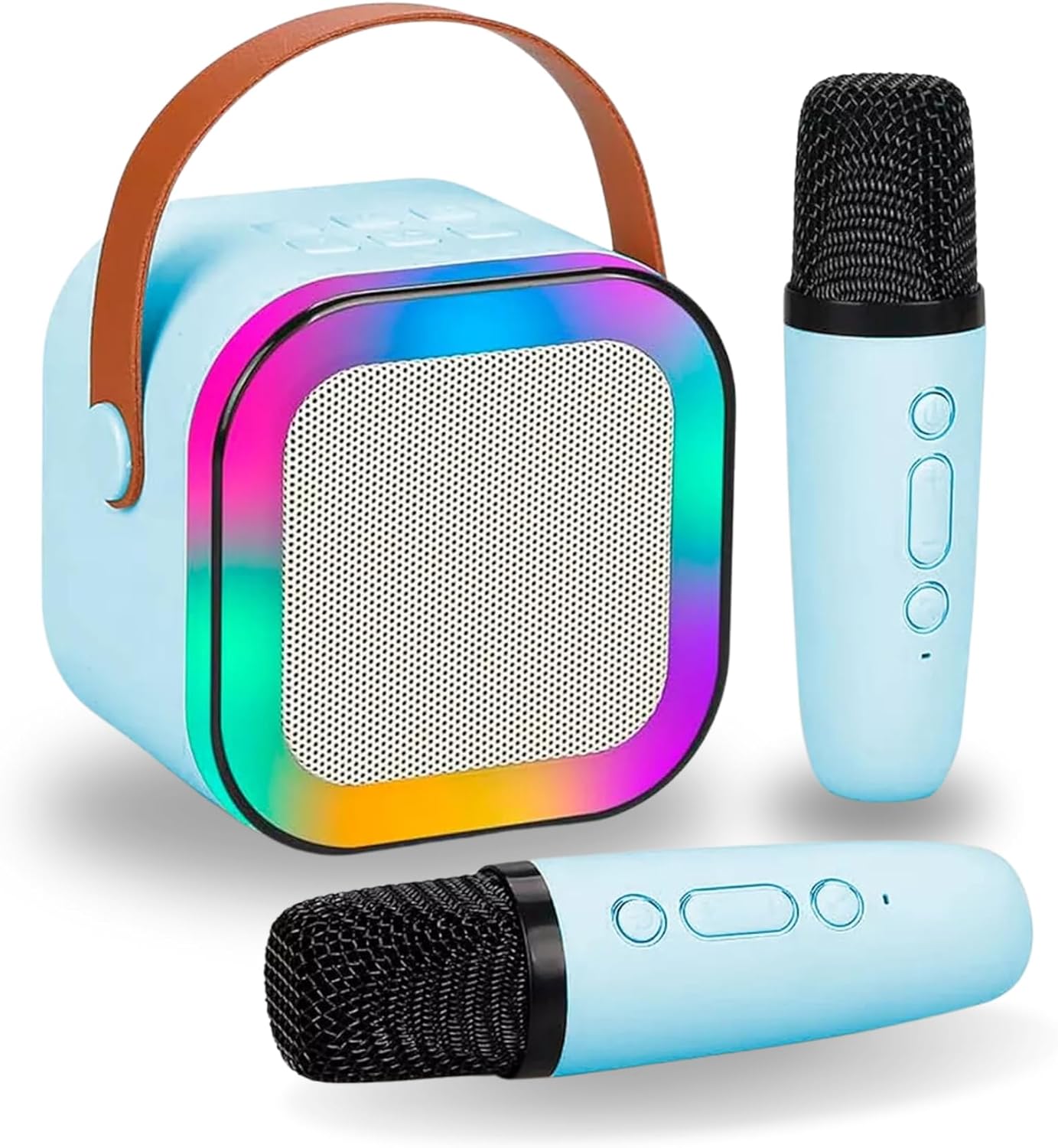 Karaokê com 2 Microfones - Azul - Art Brink