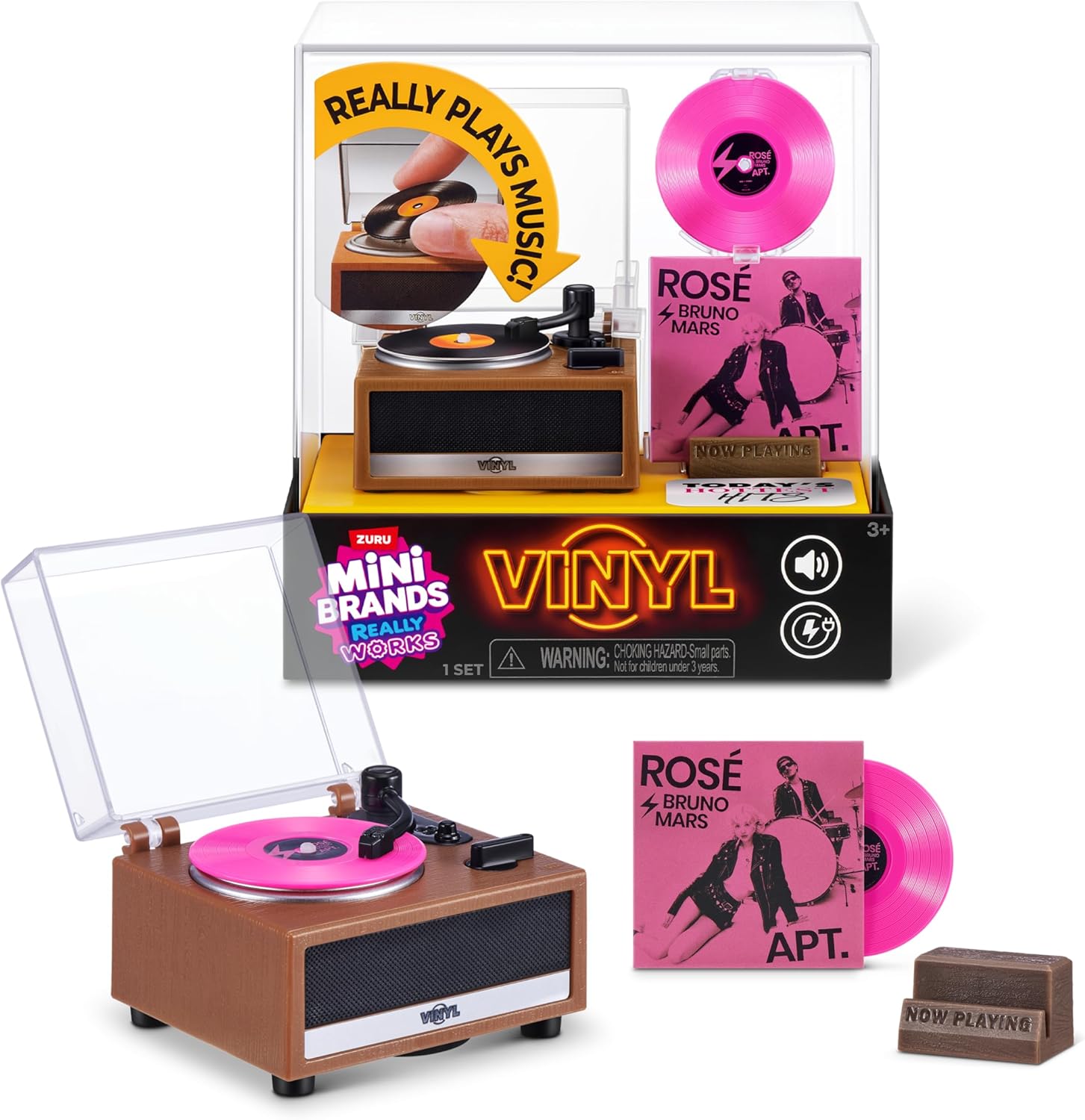 Playset Toca-Discos Mini Brands - Really Works Vinyl 77030 - Candide